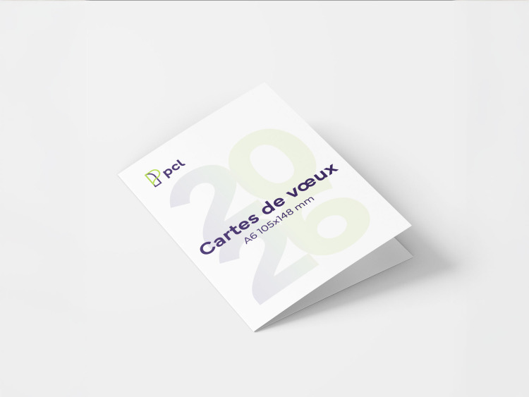 Cartes de vœux A6 - 2 volets