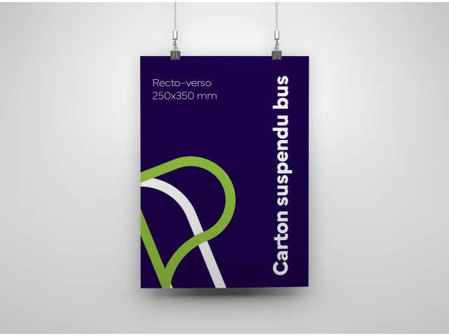 Carton suspendu 250x350 mm